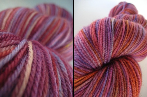 sock yarn, yarn, knitting, hand-dyed