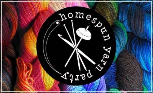 homespun yarn party, handdyed, hand-dyed, knitting, yarn