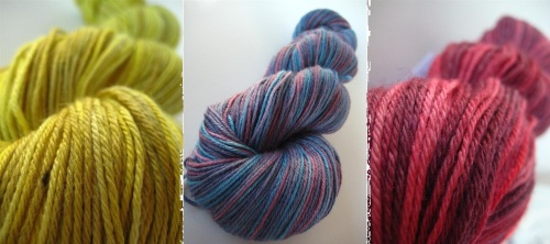 hand-dyed, handdyed, knitting, yarn, spacecadet, space cadet, silk, BFL